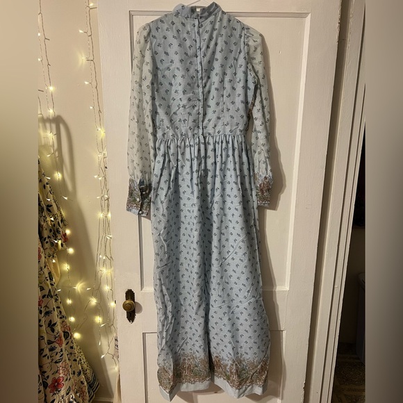 DENISE ARE HERE 70s vintage boho maxi prairie dress - Picture 3 of 4